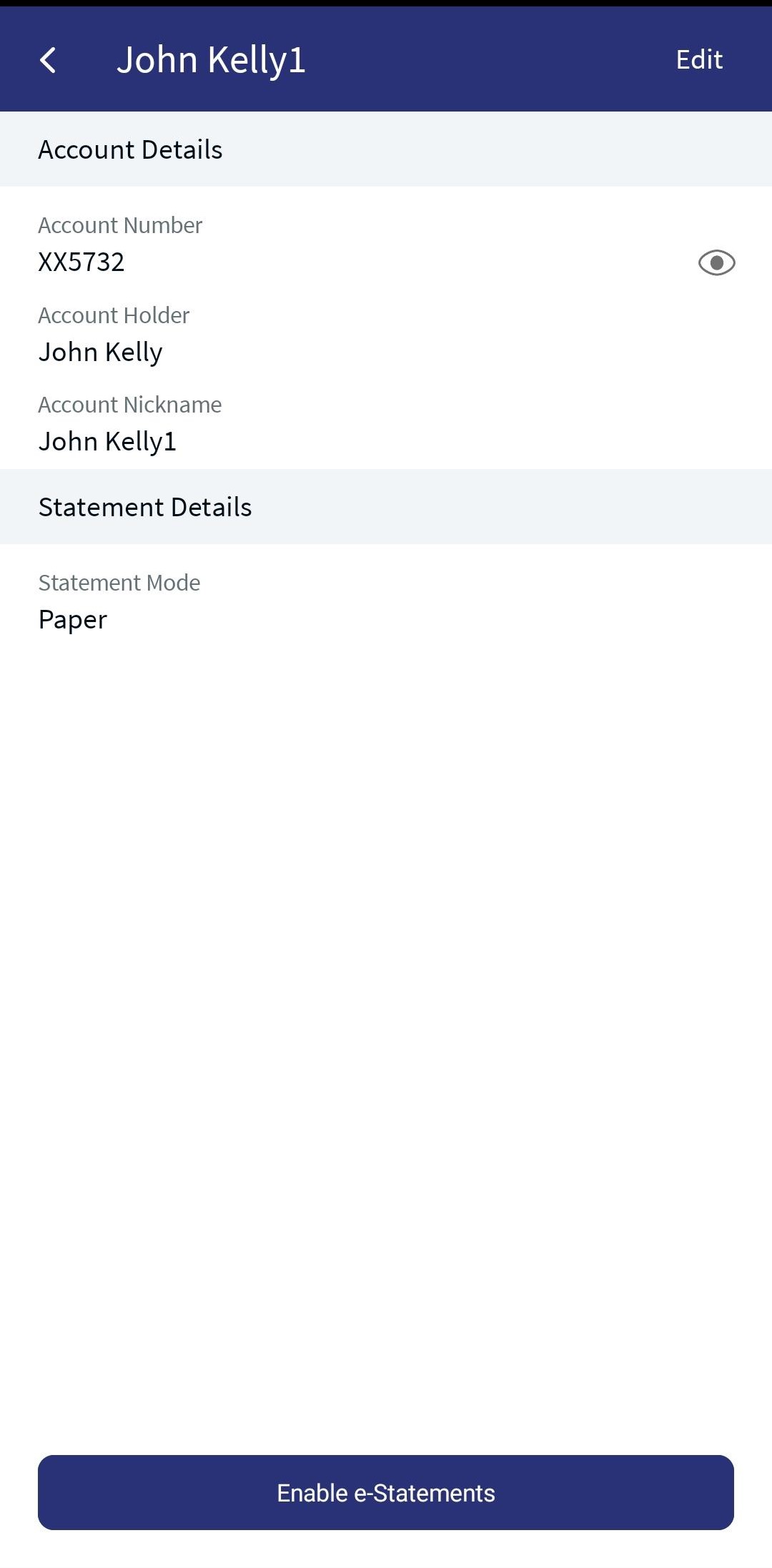 Enable e Statements